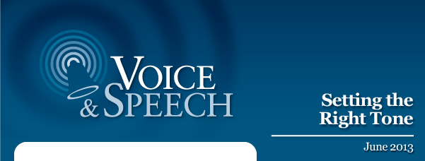 Voice & Speech Newsletter